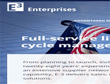 Tablet Screenshot of e-3enterprises.com